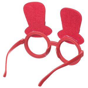 Новогодние очки Стильные Шляпы 16 см красные Koopman фото 4