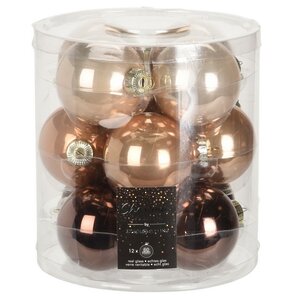 Набор стеклянных шаров Осенний Вальс 6 см, 12 шт Koopman фото 1
