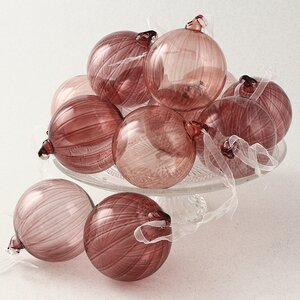 Набор стеклянных шаров Isola Rosa 8 см, 12 шт Koopman фото 1