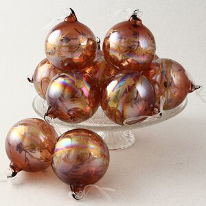 Набор стеклянных шаров Жемчужная Гавань 8 см, 12 шт Koopman фото 1