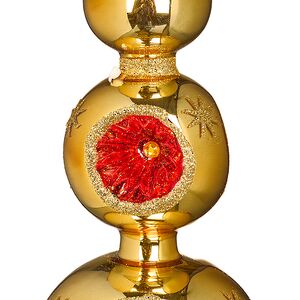 Верхушка на елку Lanberis - Kilv 30 см золотая, стекло Koopman фото 5