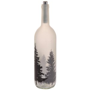 Светильник - бутылка Ночной Лес 35 см белая, на батарейках Koopman фото 2