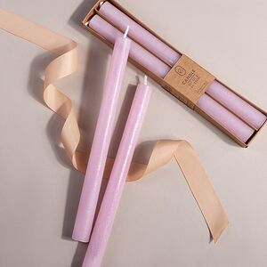 Столовые свечи Ронберг Рустик 25 см, 2 шт, сиреневые Koopman фото 1