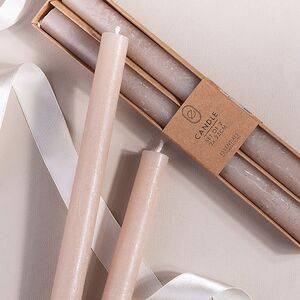 Столовые свечи Ронберг Рустик 25 см, 2 шт, песочные Koopman фото 2