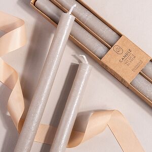 Столовые свечи Ронберг Рустик 25 см, 2 шт, серые Koopman фото 2