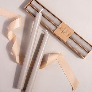 Столовые свечи Ронберг Рустик 25 см, 2 шт, серые Koopman фото 1