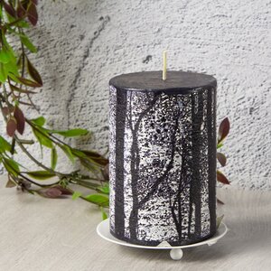 Декоративная свеча Зимний Лес, 100*70 мм, серый Koopman фото 1