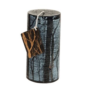 Декоративная свеча Зимний Лес, 140*70 мм, серый Koopman фото 3