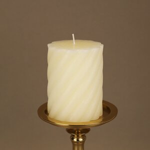 Декоративная свеча Айвори 9*7 см кремовая Koopman фото 2