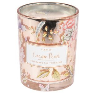 Ароматическая свеча Denise - Cream Pearl 10 см, в стеклянном стакане Koopman фото 1