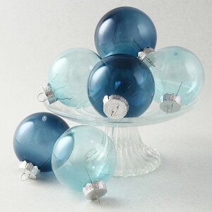 Набор пластиковых шаров Blue Curacao 8 см, 5 шт Koopman фото 1