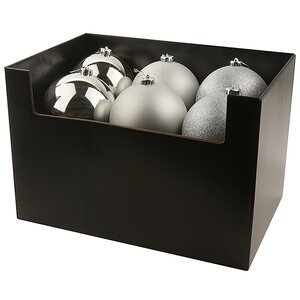 Набор пластиковых шаров Silver Accento 14 см, 12 шт Koopman фото 7