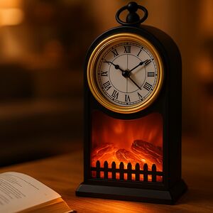 Настольные часы Адальэльма 26*15 см с камином Koopman фото 4