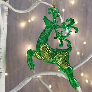 Елочная игрушка Олень Грациозный в прыжке 14 см, подвеска Holiday Classics фото 3
