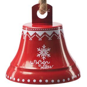 Елочная игрушка Колокольчик - Winter Wishes 14 см красный, подвеска Koopman фото 1