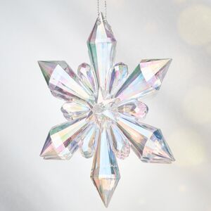 Елочная игрушка Снежинка - Savolle Bow 12 см, подвеска Koopman фото 3