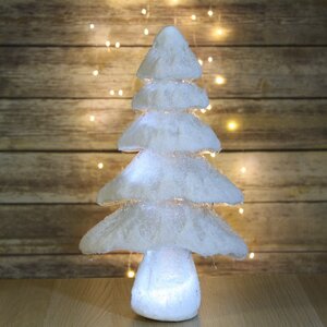 Декоративная светящаяся елка Ice Queen 43 см с LED подсветкой, на батарейках Koopman фото 2
