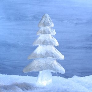 Декоративная светящаяся елка Ice Queen 43 см с LED подсветкой, на батарейках Koopman фото 1