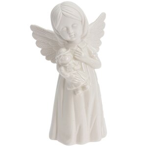 Фарфоровая статуэтка Малышка Ангел 16 см с куклой Koopman фото 1