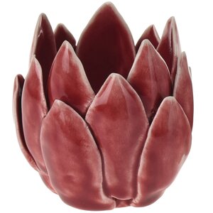 Керамический подсвечник Цветок Иммаколета 7 см бургунди Koopman фото 6