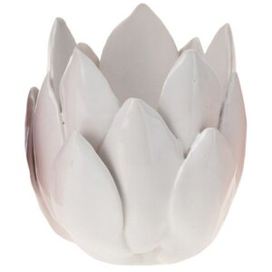 Керамический подсвечник Цветок Иммаколета 7 см белый Koopman фото 7