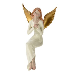 Статуэтка Ангел Шарлотта с золотыми крыльями 16 см Koopman фото 2