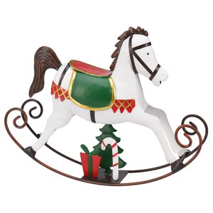 Декоративная фигурка Лошадка-качалка Venice 31*24 см белая Koopman фото 4