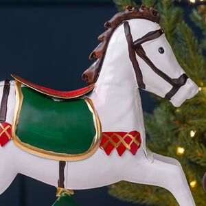 Декоративная фигурка Лошадка-качалка Venice 31*24 см белая Koopman фото 2