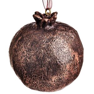 Елочная игрушка Гранат Dulverton 6 см шоколадная Koopman фото 1