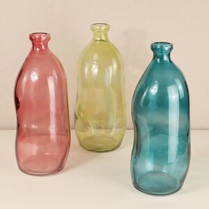 Стеклянная ваза-бутылка Adagio 36 см розовая Koopman фото 5