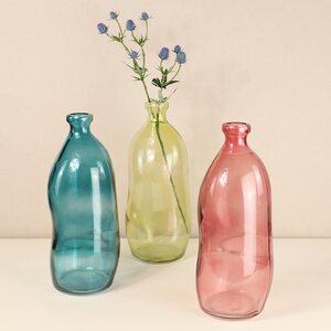 Стеклянная ваза-бутылка Adagio 36 см розовая Koopman фото 6