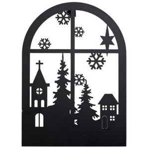 Настенное украшение Светильник Burnley 35*25 см, 15 теплых белых LED ламп, на батарейках, таймер Koopman фото 1