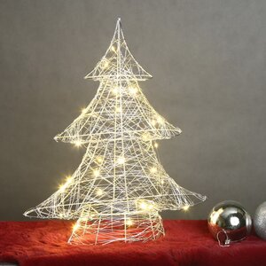 Светодиодная елка Монтелло Сильвер 40 см, 30 теплых белых LED, таймер, на батарейках Koopman фото 1