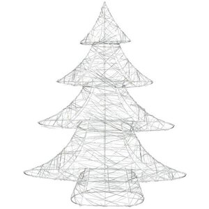 Светодиодная елка Монтелло Сильвер 60 см, 60 теплых белых LED, таймер, на батарейках Koopman фото 2