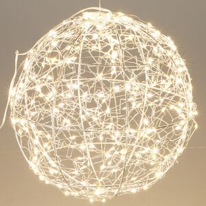 Светодиодный Шар Celesphere 25 см белый, 300 экстра теплых белых микро LED ламп, таймер, IP44 Koopman фото 1