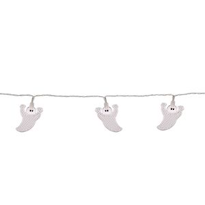 Светодиодная гирлянда на батарейках Кентервильские Привидения 1.35 м, 10 теплых белых LED ламп, прозрачный ПВХ, IP20 Koopman фото 5