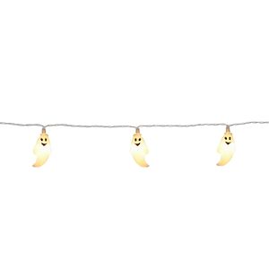 Светодиодная гирлянда на батарейках Хэллоуинские Привидения 1.35 м, 10 теплых белых LED ламп, прозрачный ПВХ, IP20 Koopman фото 7