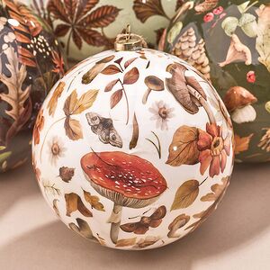 Набор елочных шаров Осень в лесах Консберга 10 см, 4 шт Koopman фото 2