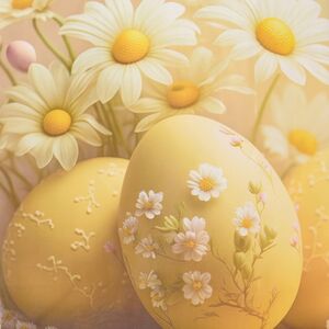 Подарочный пакет Пасхальные Ромашки 23*17 см Koopman фото 2