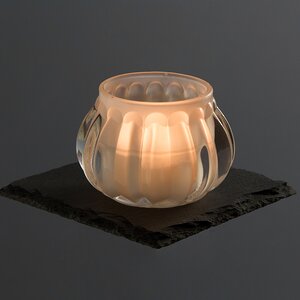 Подсвечник для чайной свечи Беллиссимо - Полосы 5 см матовый, стекло Koopman фото 1