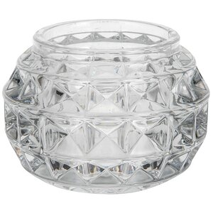 Подсвечник для чайной свечи Беллиссимо - Квадраты 5 см прозрачный, стекло Koopman фото 2