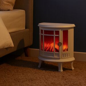 Белый светодиодный камин Dabren 30*24 см, на батарейках Koopman фото 3