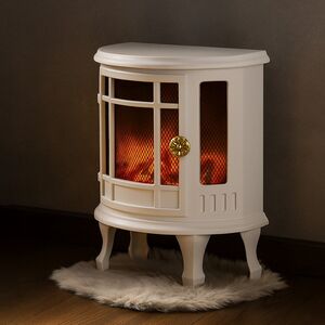 Белый светодиодный камин Dabren 30*24 см, на батарейках Koopman фото 4