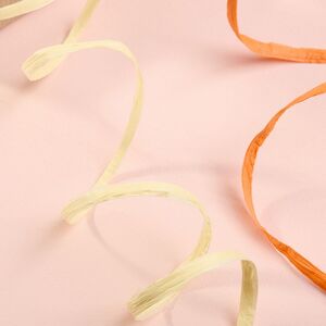 Набор лент для упаковки подарков Рафия - Апельсиновый Праздник 10 м, 3 шт Koopman фото 2