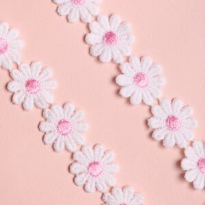 Декоративная лента Ромашка 200*5 см розовая Koopman фото 2