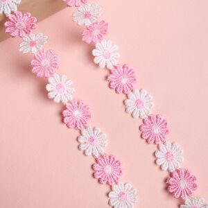 Декоративная лента Гербера 200*5 см розовая Koopman фото 4