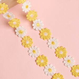Декоративная лента Гербера 200*5 см желтая Koopman фото 4
