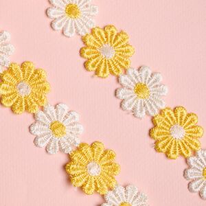 Декоративная лента Гербера 200*5 см желтая Koopman фото 2