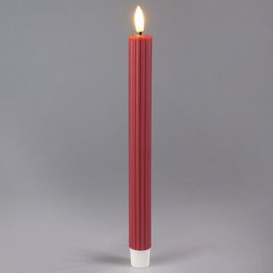 Столовая светодиодная свеча с имитацией пламени Softness 25 см розовая, 2 шт с пультом, таймер, на батарейках Koopman фото 1