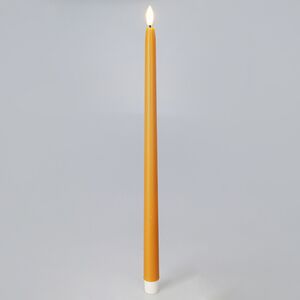 Столовая светодиодная свеча с имитацией пламени Romance 38 см желтая, 2 шт с пультом, таймер, на батарейках Koopman фото 1